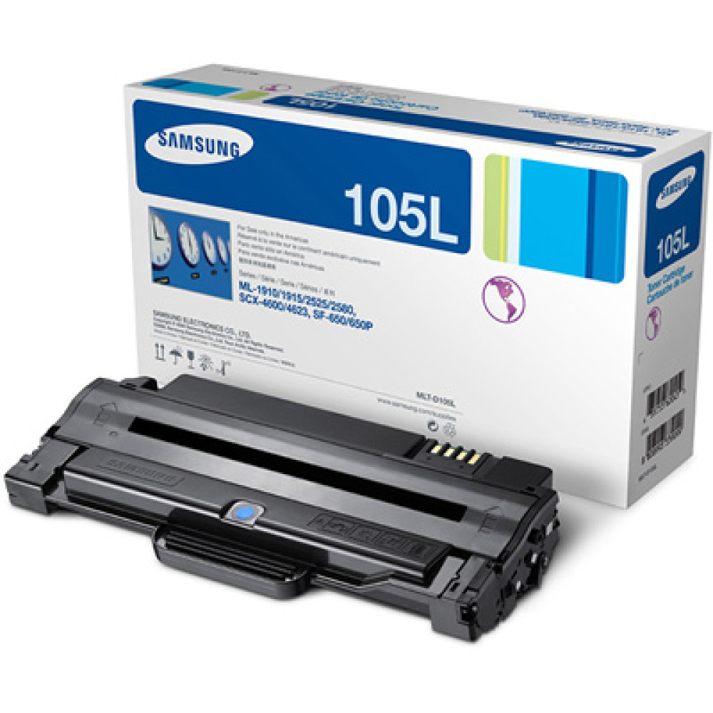  samsung  MLT-D105L Black Toner - 2,500 page yield