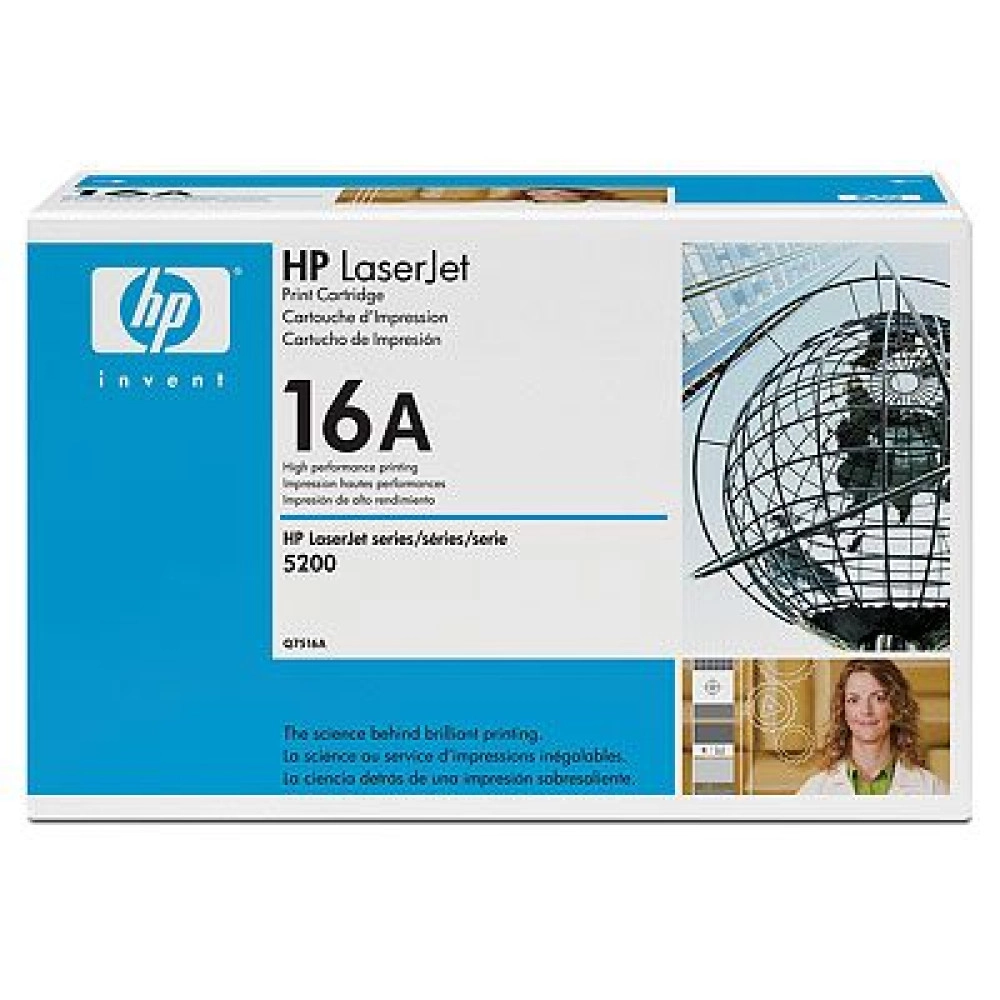  HP 16A Black LaserJet Toner Cartridge (Q7516A)