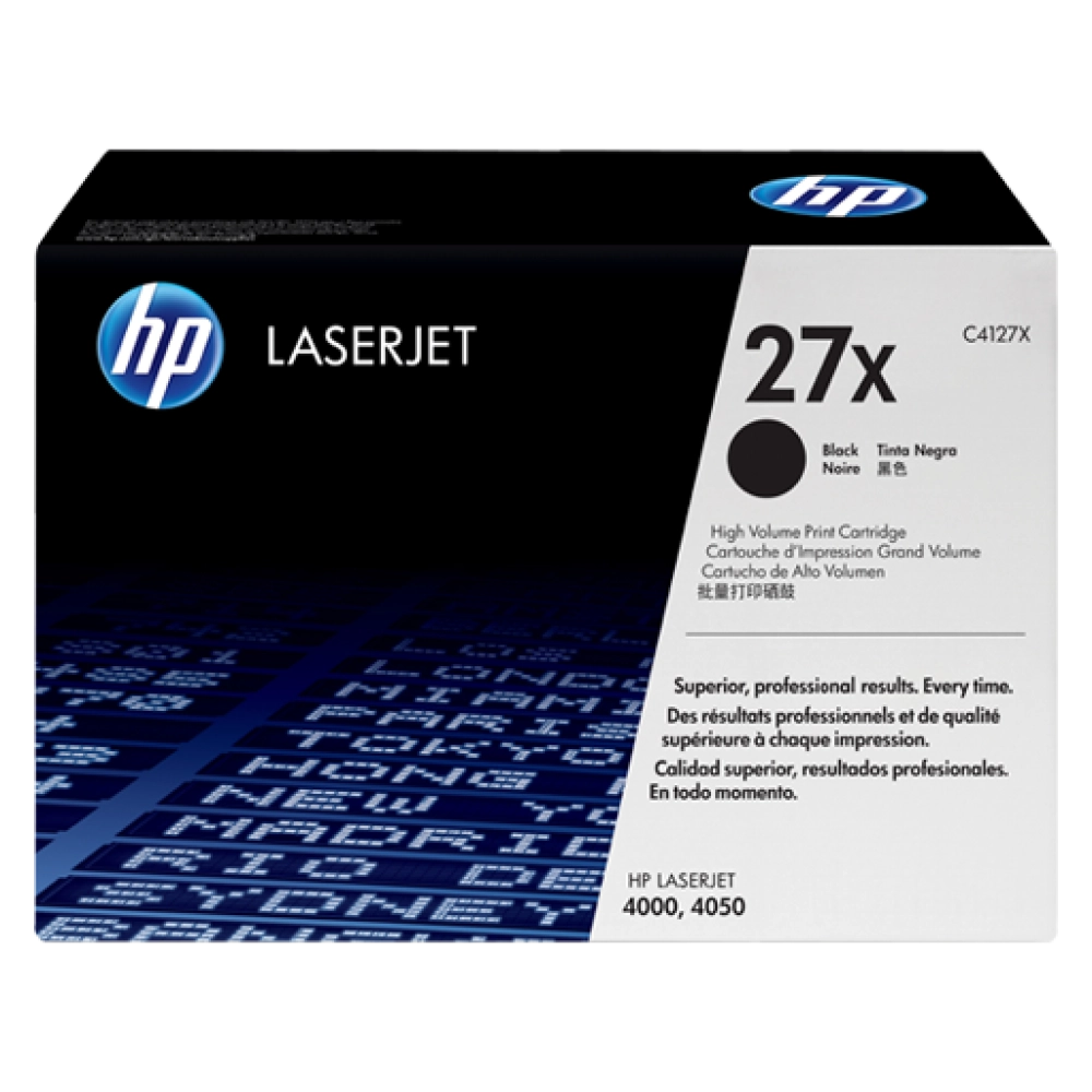   HP 27xBlack LaserJet Toner Cartridge (C4127x)