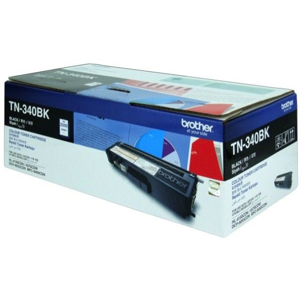 Brother Black Toner Cartridge TN340BK - Genuine