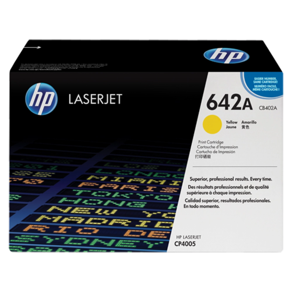 HP 642A  (CB402A) Yellow LaserJet Toner Cartridge