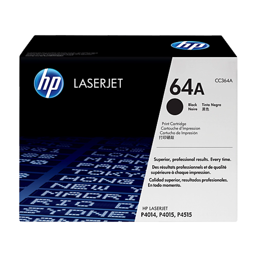  HP 64A Black LaserJet Toner Cartridge (CC364A)