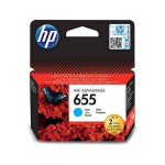 HP 655 Cyan Original Ink  Cartridge