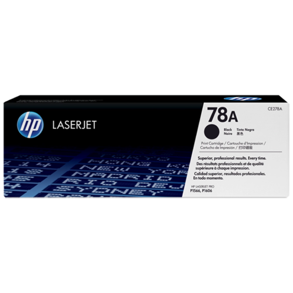 HP 78A Black LaserJet Toner Cartridge (CE278A)