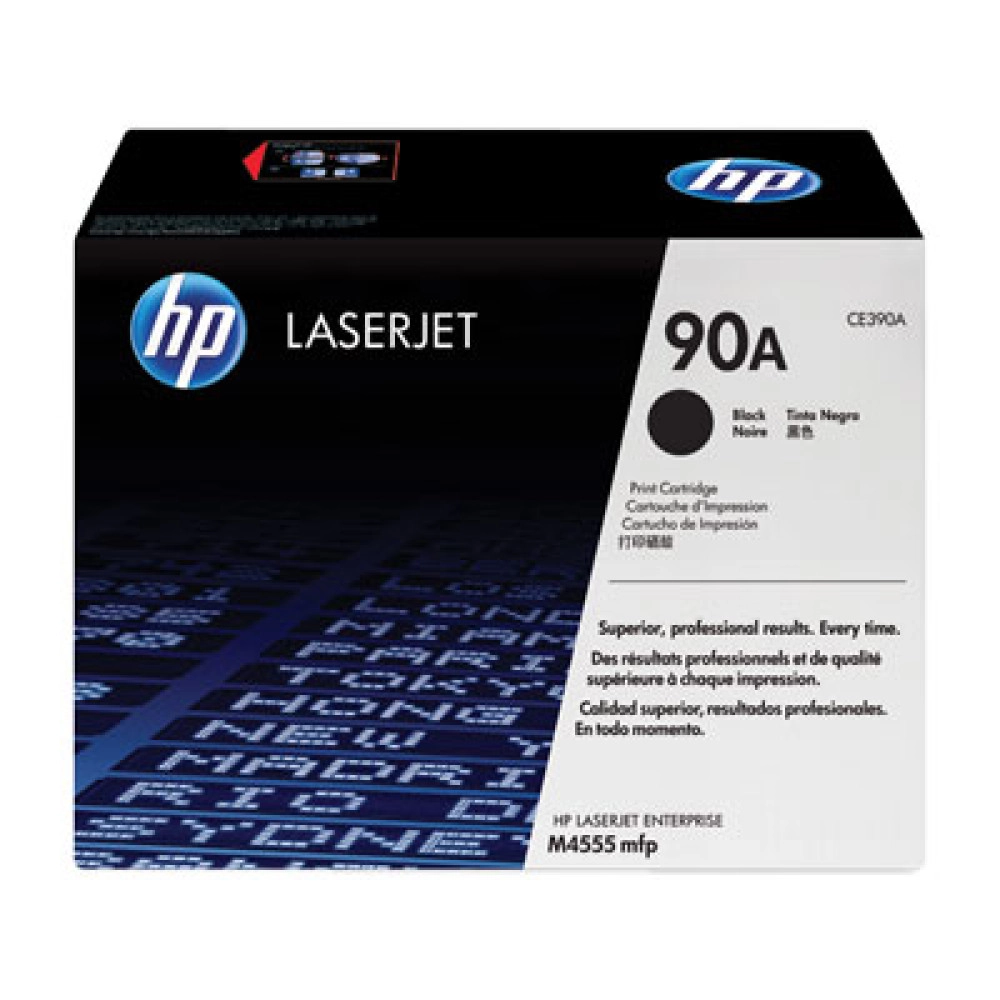 HP 90A Black LaserJet Toner Cartridge( CE390A)