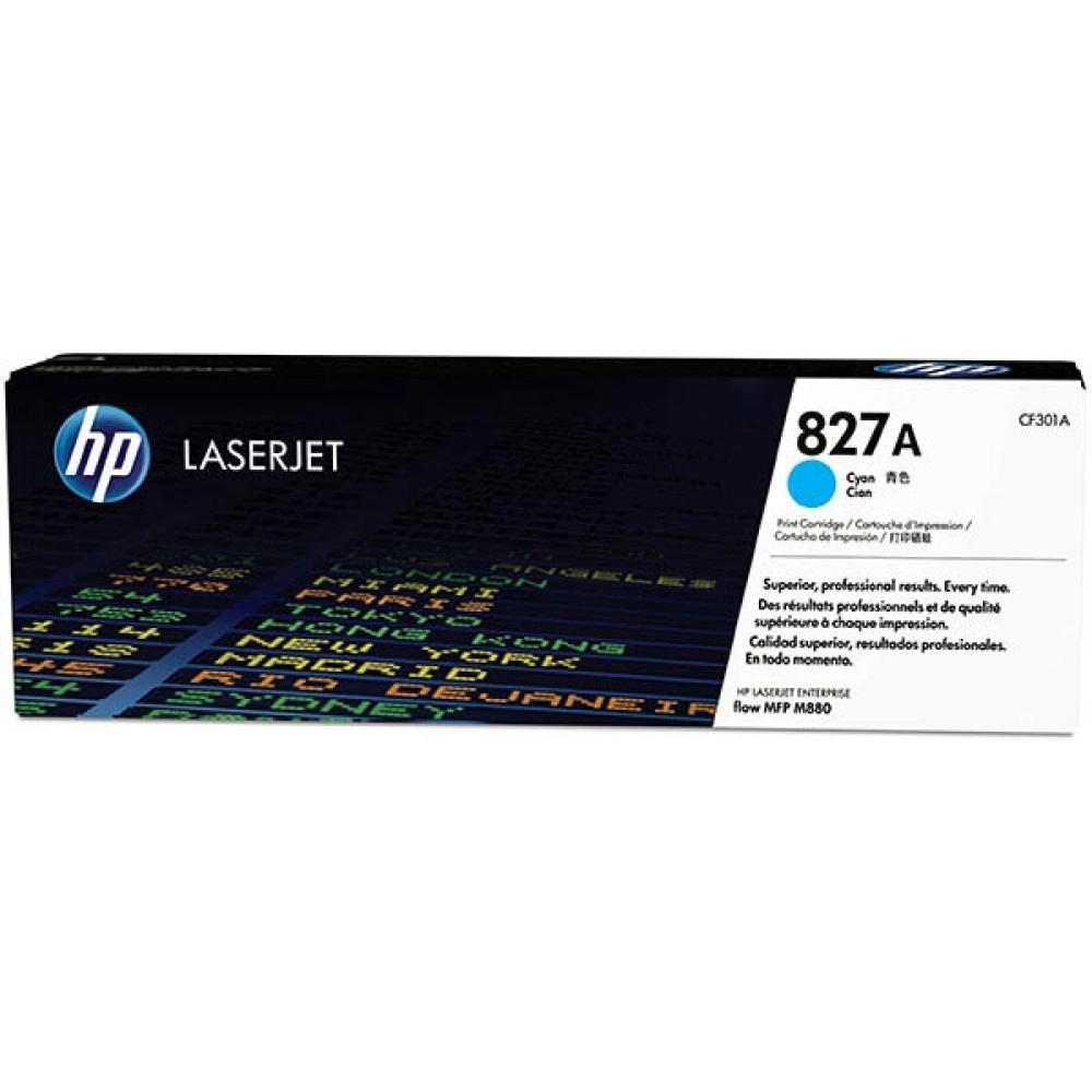 HP 827A  CF 301A Cyan Toner 32K Yd