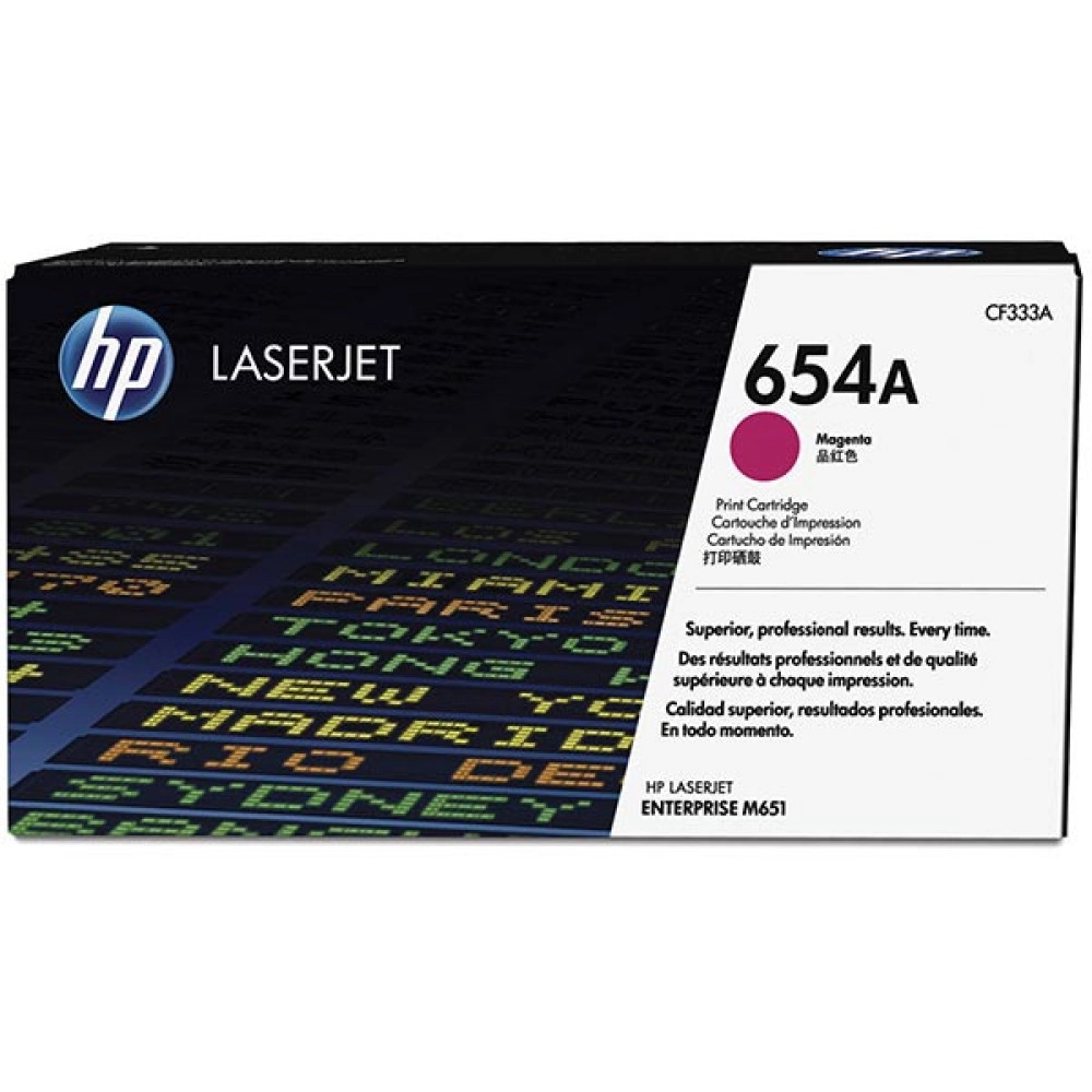 HP 654A Magenta Toner 15K Yd (CF 333 A)