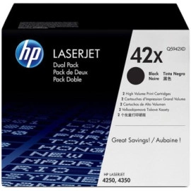 HP 42X Black Toner Cartridge (Q5942X), High Yield
