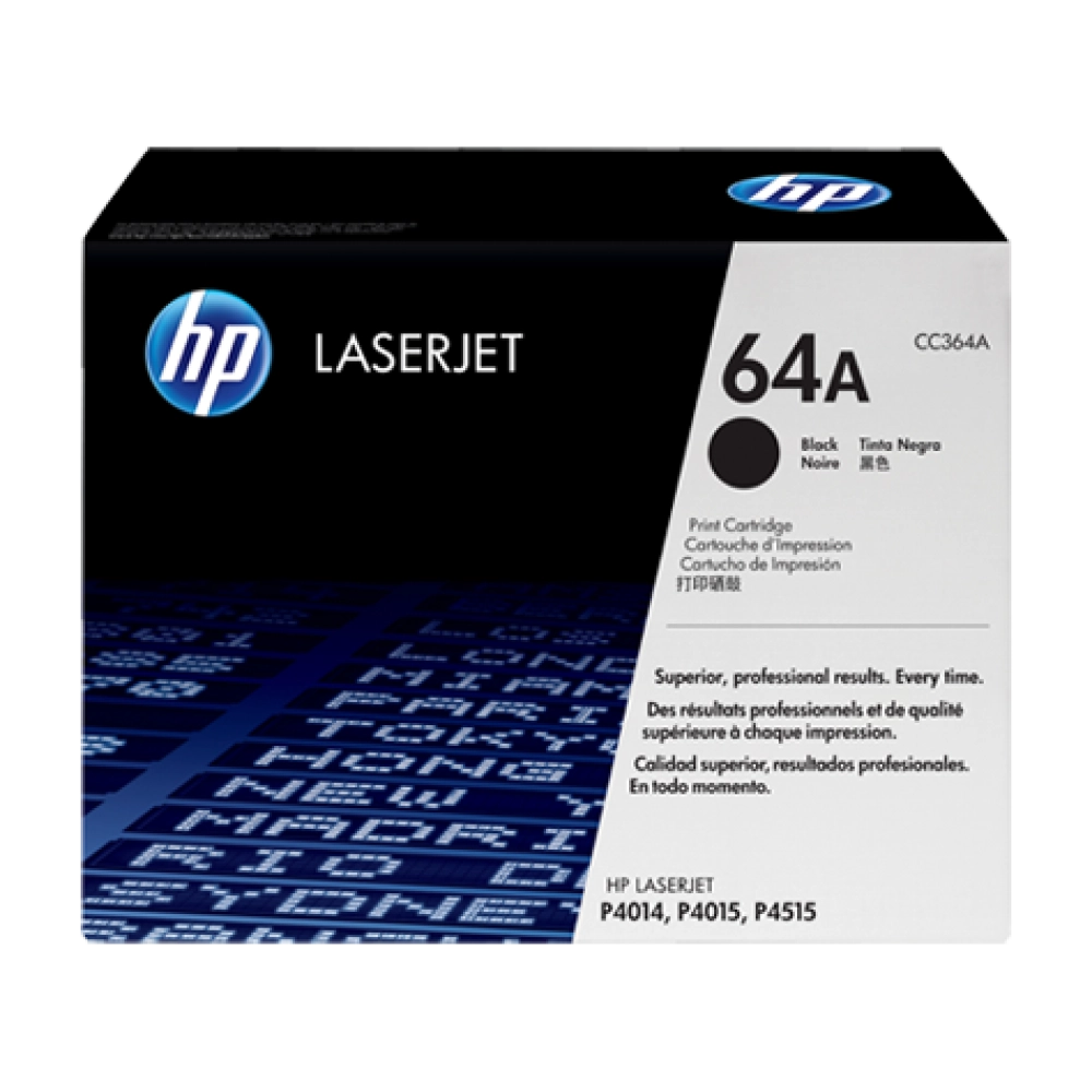 HP 64A Black Original LaserJet Toner Cartridge (CC364A)