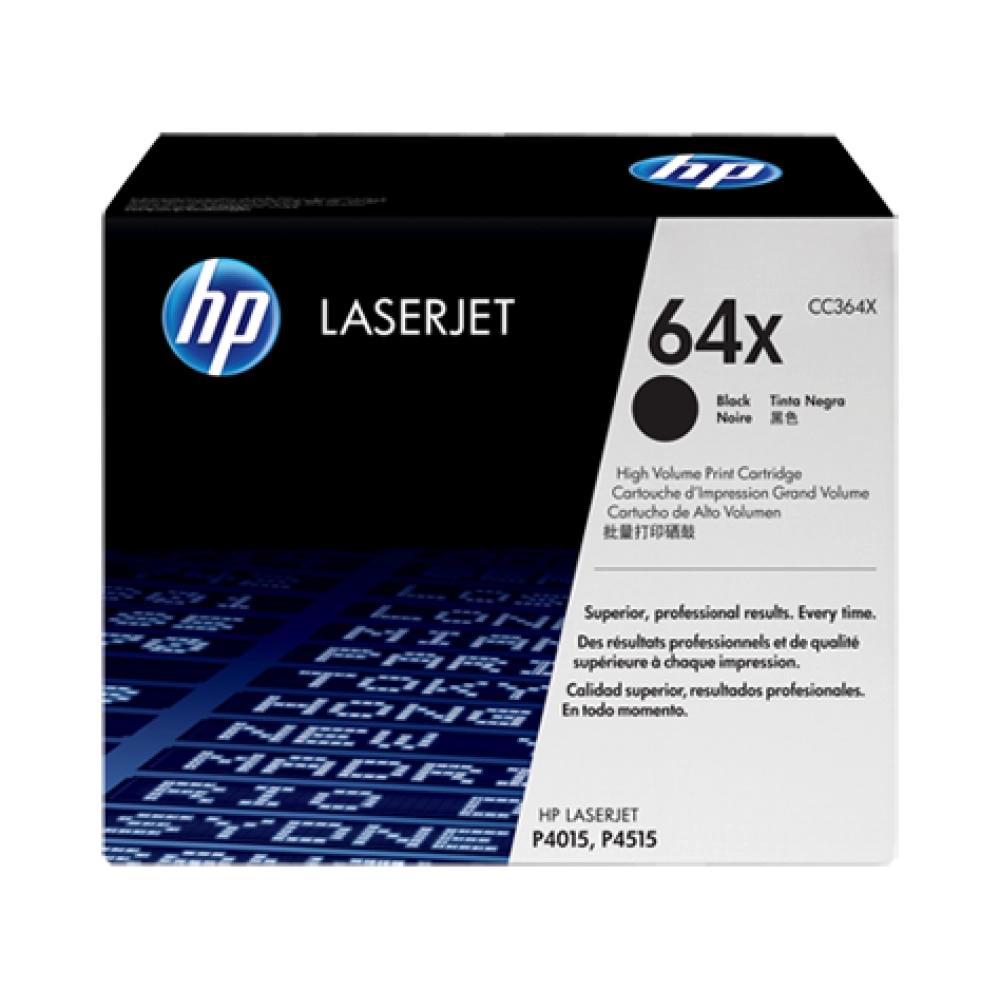 HP 64X High Yield Black Original LaserJet Toner Cartridge (CC364X)