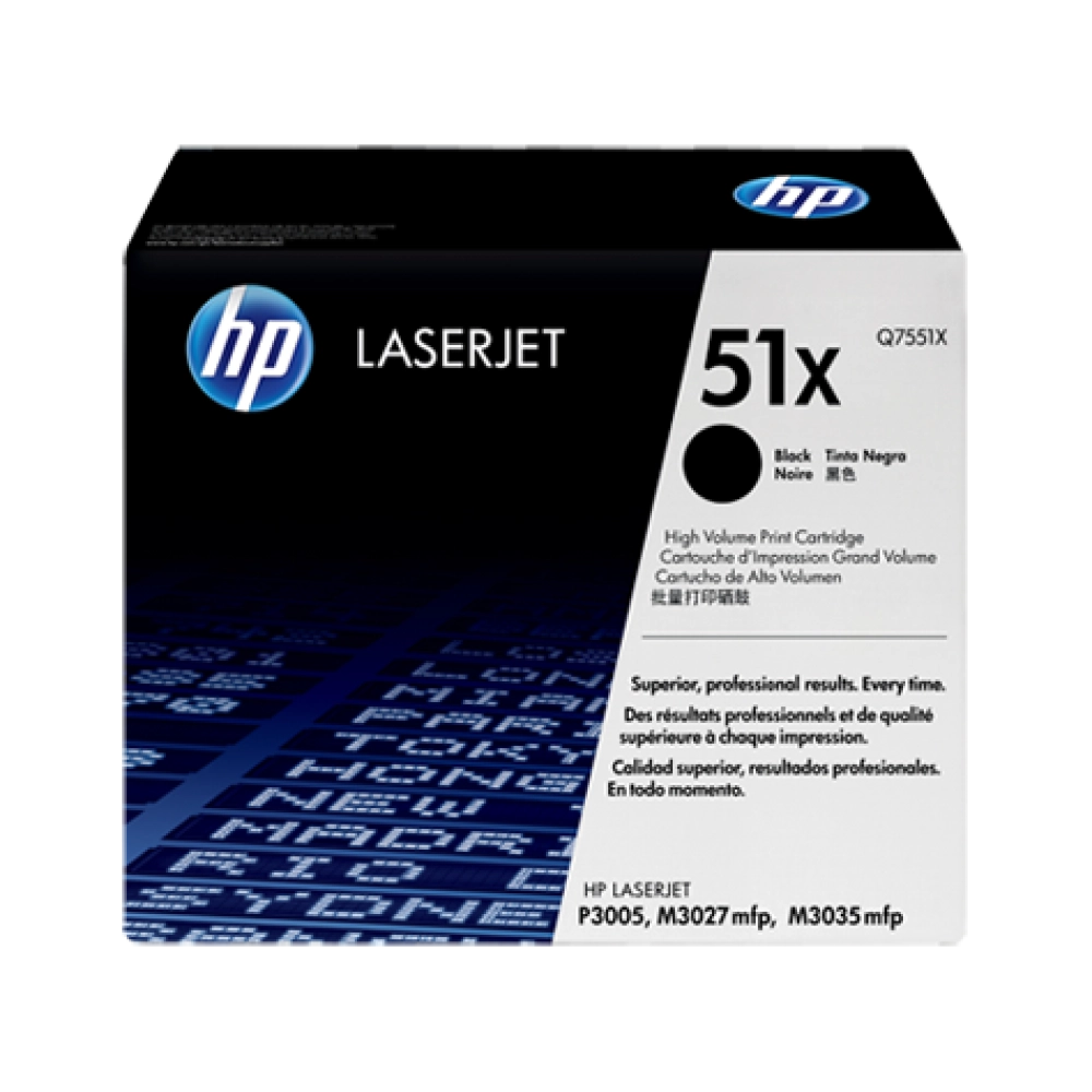HP 51X High Yield Black Original LaserJet Toner Cartridge (Q7551X)