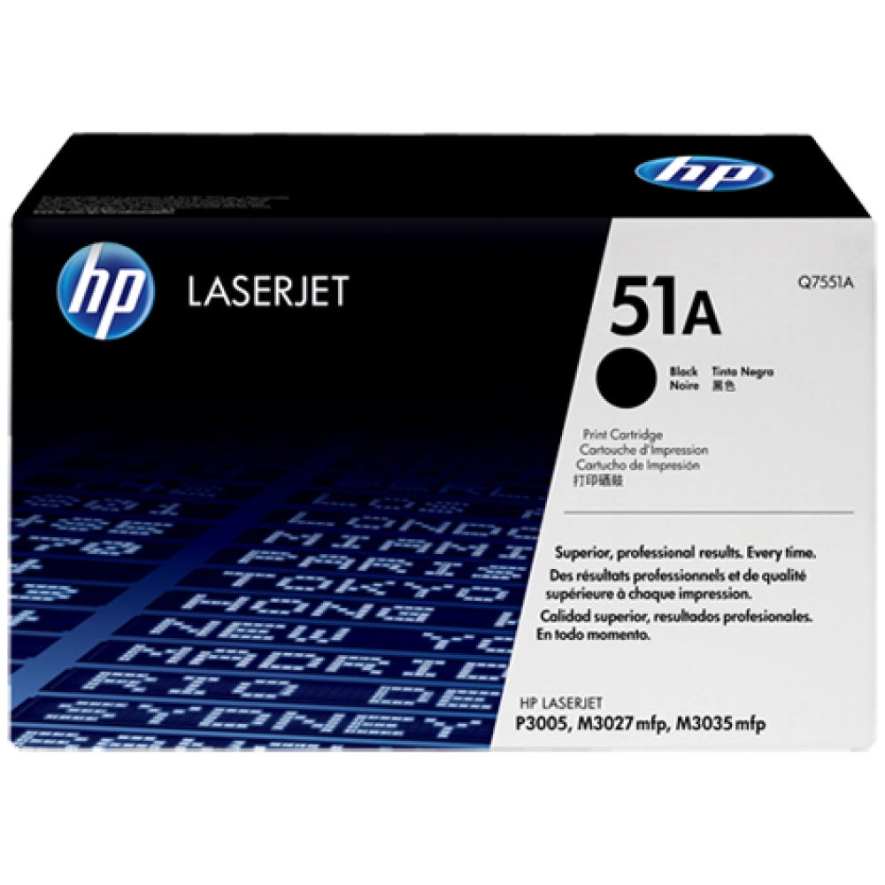 HP 51A (Q7551A) Black Original LaserJet Toner Cartridge 