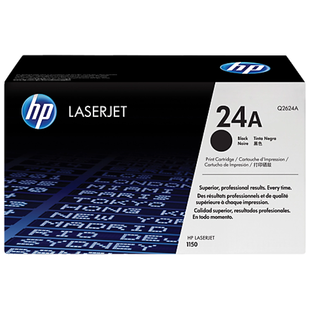 HP 24A Black Original LaserJet Toner Cartridge (Q2624A)
