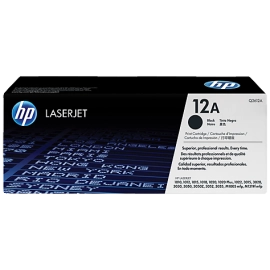 HP 12A Black Original LaserJet Toner Cartridge (Q2612A)