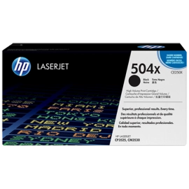 HP 504X High Yield Black Original LaserJet Toner Cartridge (CE250X)