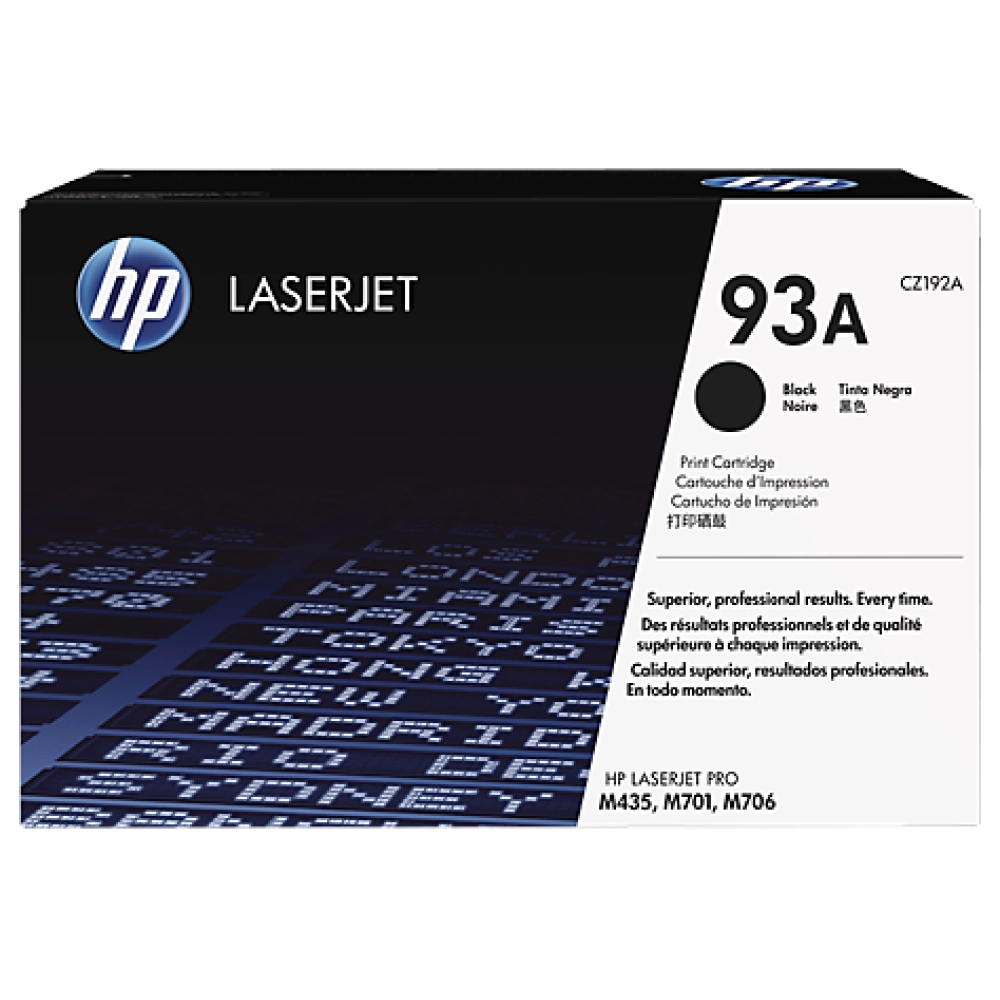 HP 93A Black Original LaserJet Toner Cartridge (CZ192A)