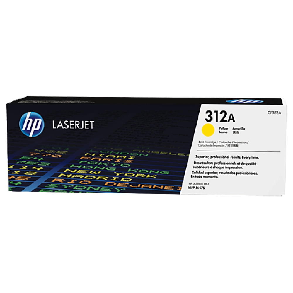 HP 312A Yellow Original LaserJet Toner Cartridge (CF382A)
