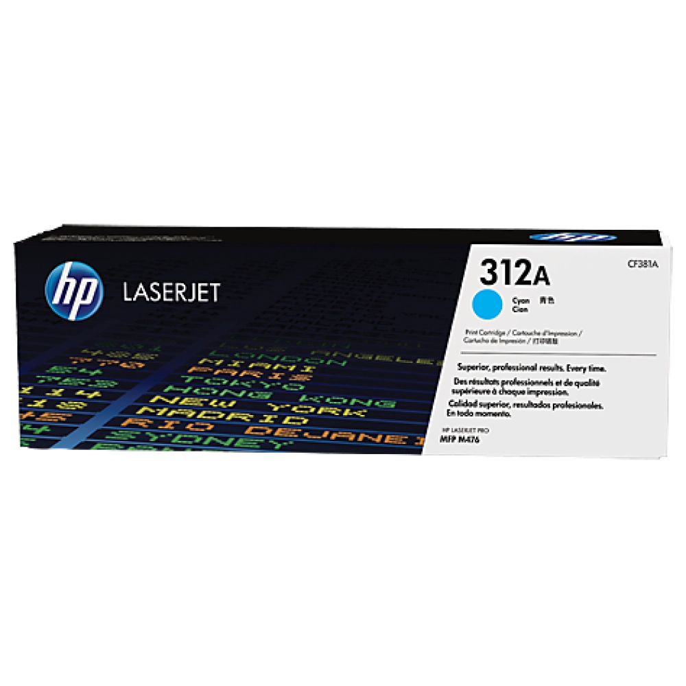 HP 312A Cyan Original LaserJet Toner Cartridge (CF381A)