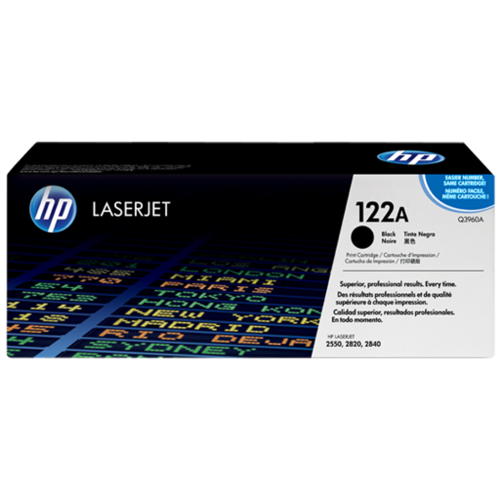 HP 122A Black LaserJet Toner Cartridge(Q3960 black)