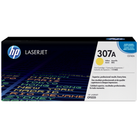 HP 307A (CE 742) Yellow LaserJet Toner Cartridge