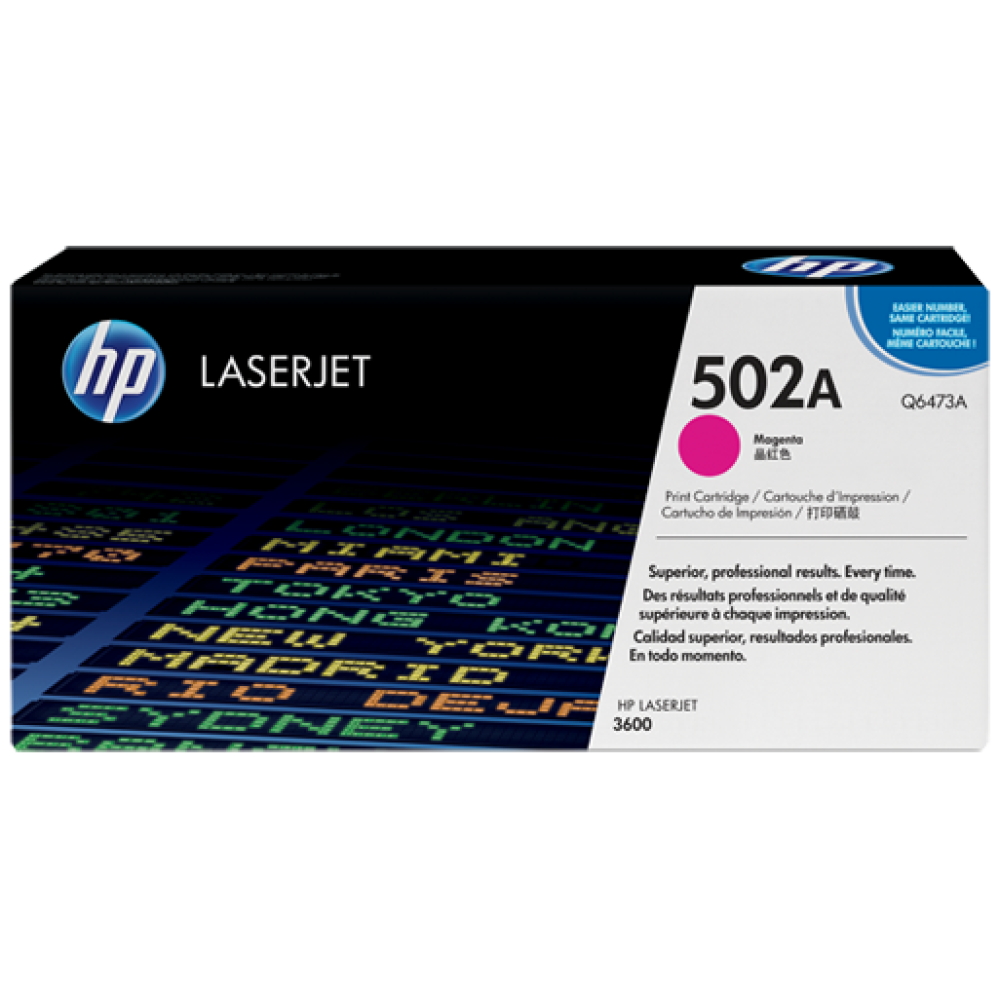 HP 502A Magenta LaserJet Toner Cartridge