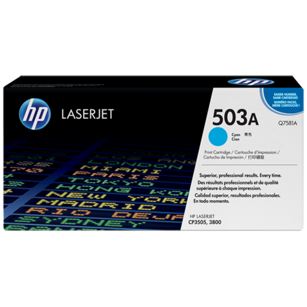 HP 503A Cyan LaserJet Toner Cartridge