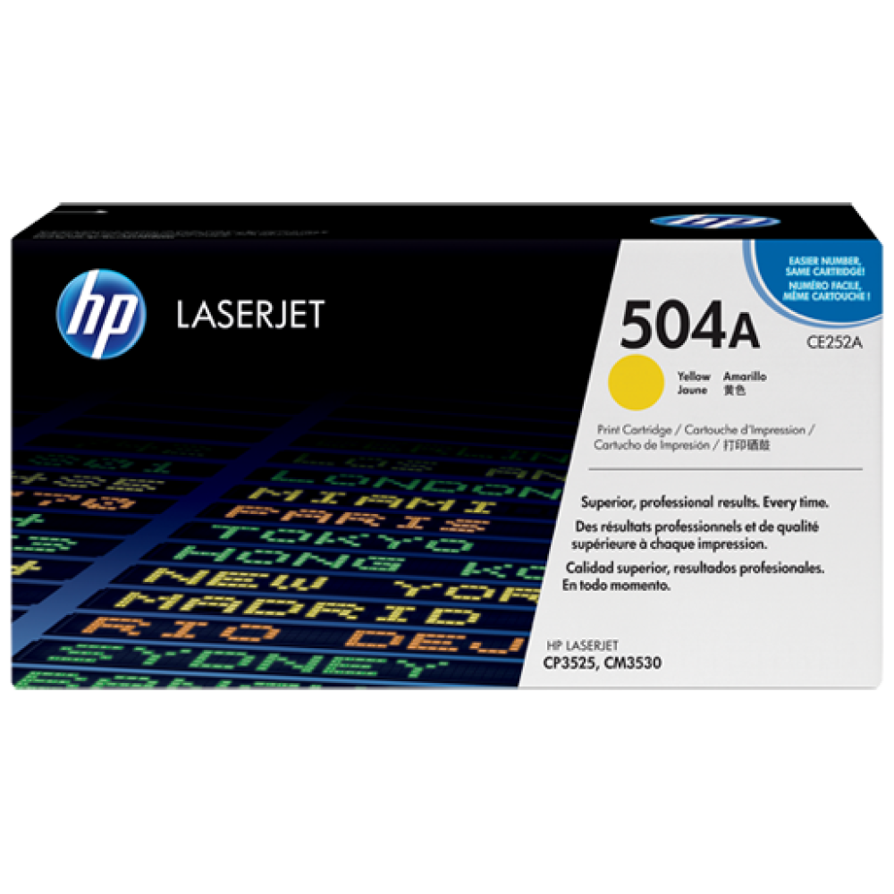 HP 504A Yellow LaserJet Toner Cartridge
