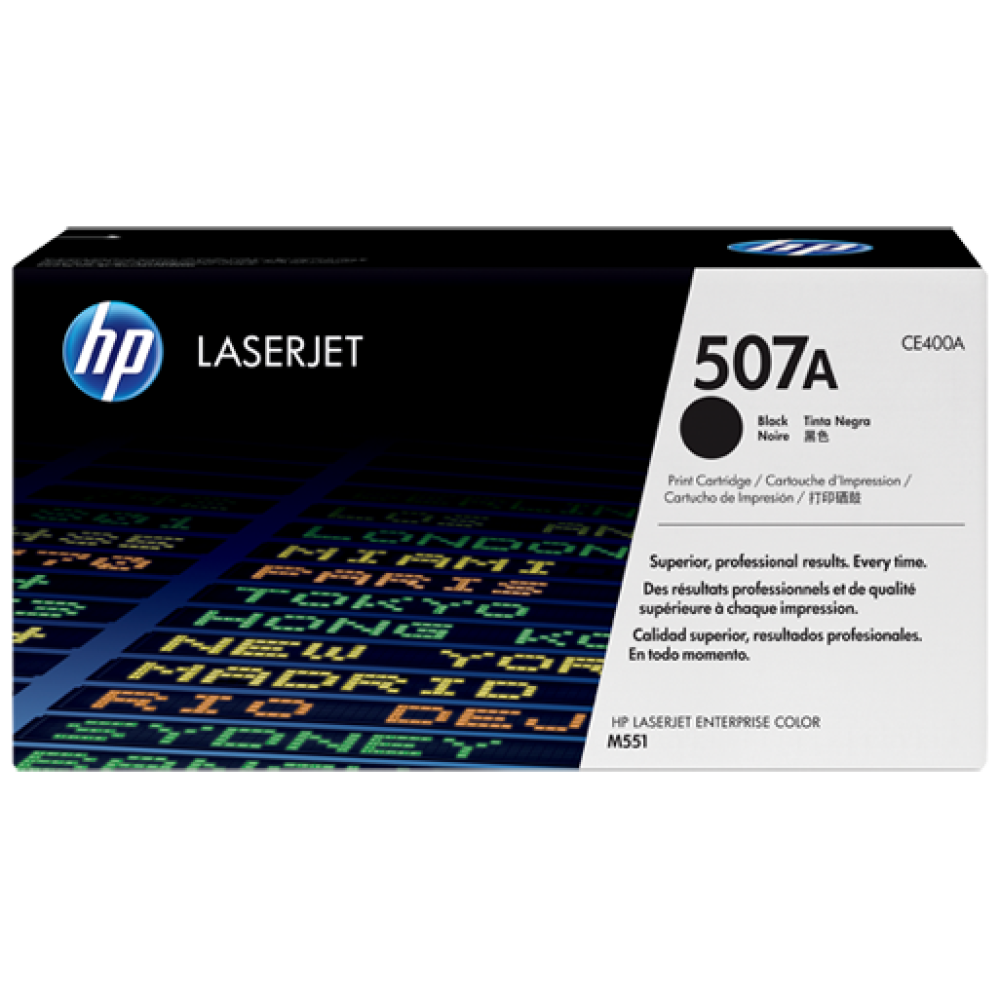 HP 507A Black LaserJet Toner Cartridge
