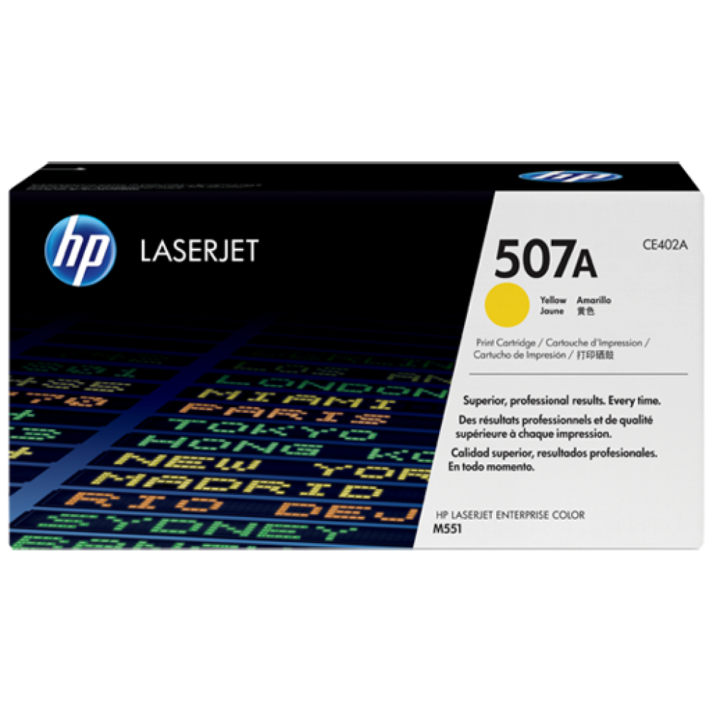 HP 507A Yellow LaserJet Toner Cartridge