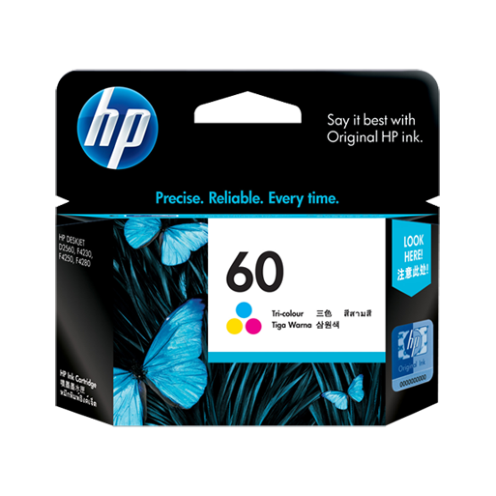 HP 60 Tri-color Original Ink Cartridge