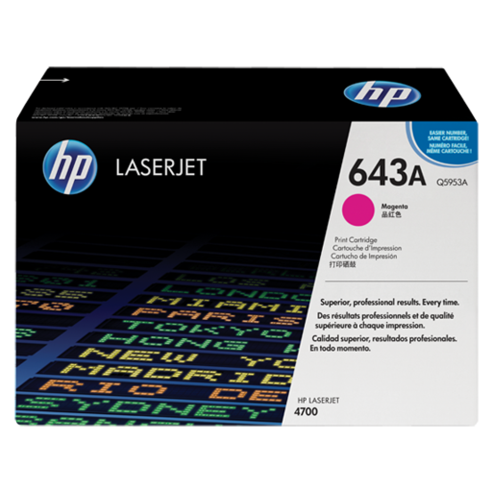 HP 643A( Q5953A) Magenta LaserJet Toner Cartridge