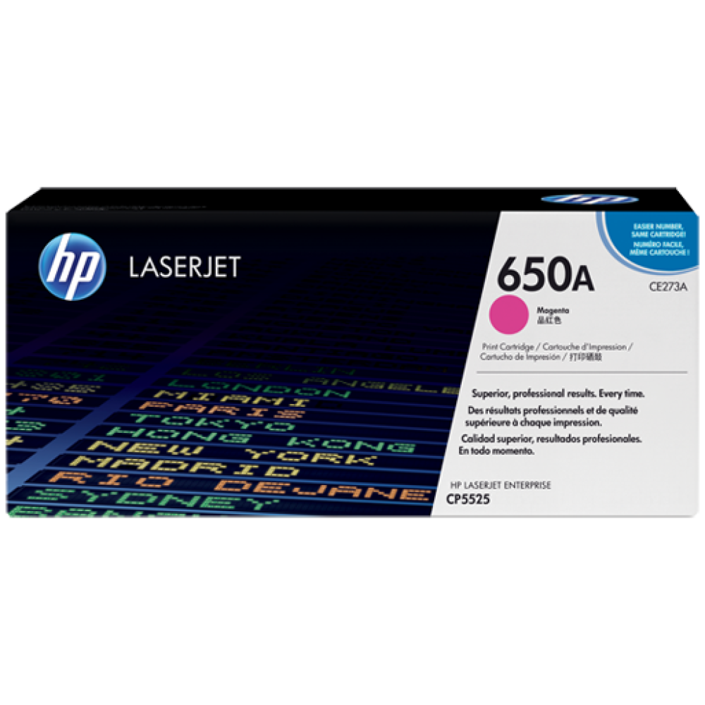 HP 650A  (CE273) Magenta LaserJet Toner Cartridge