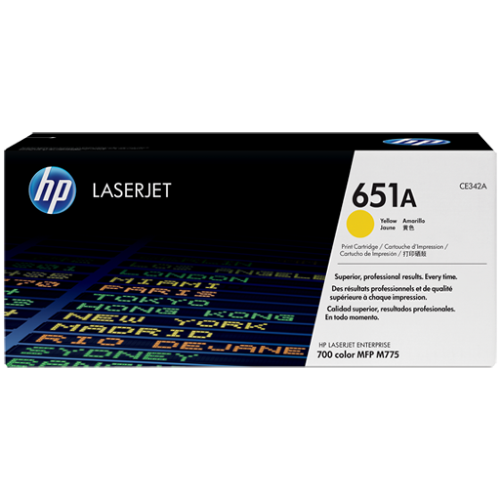 HP 651A ( CE342A) Yellow LaserJet Toner Cartridge